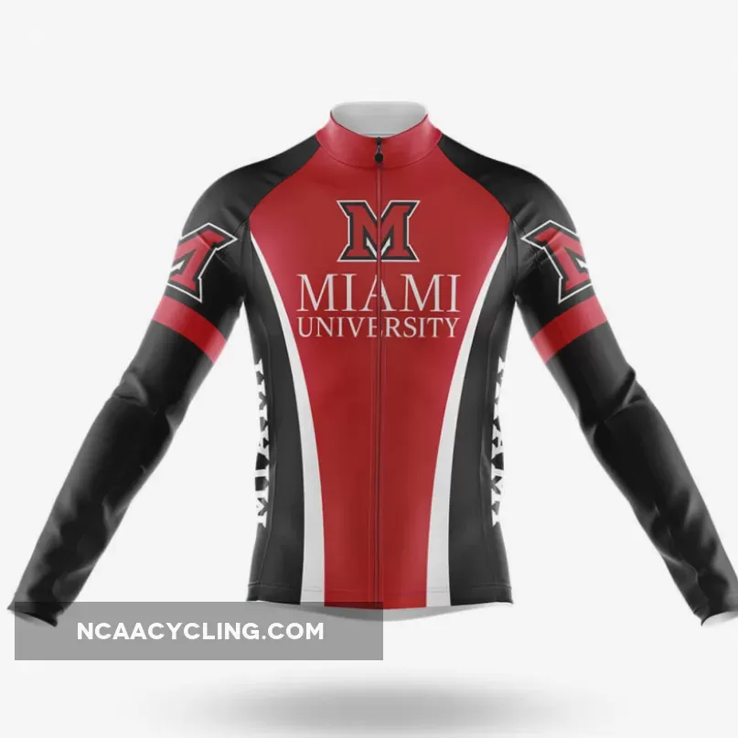 Miami University Long Sleeve Cycling Jersey Only | custom cycling bibs miami