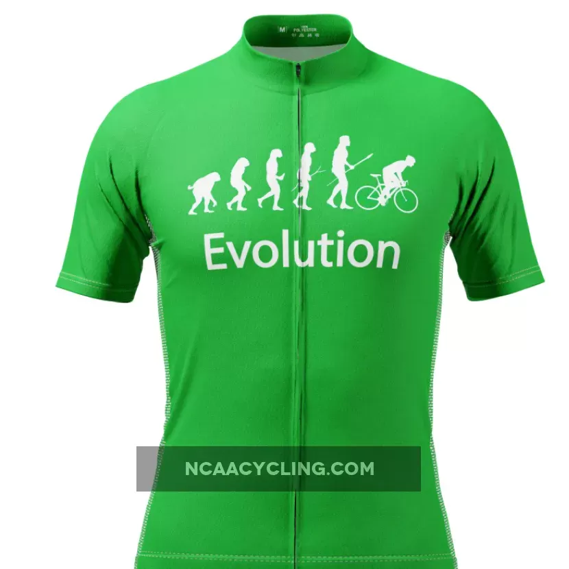Men's Evolution of Man Short Sleeve Cycling Jersey / Mens Evolution