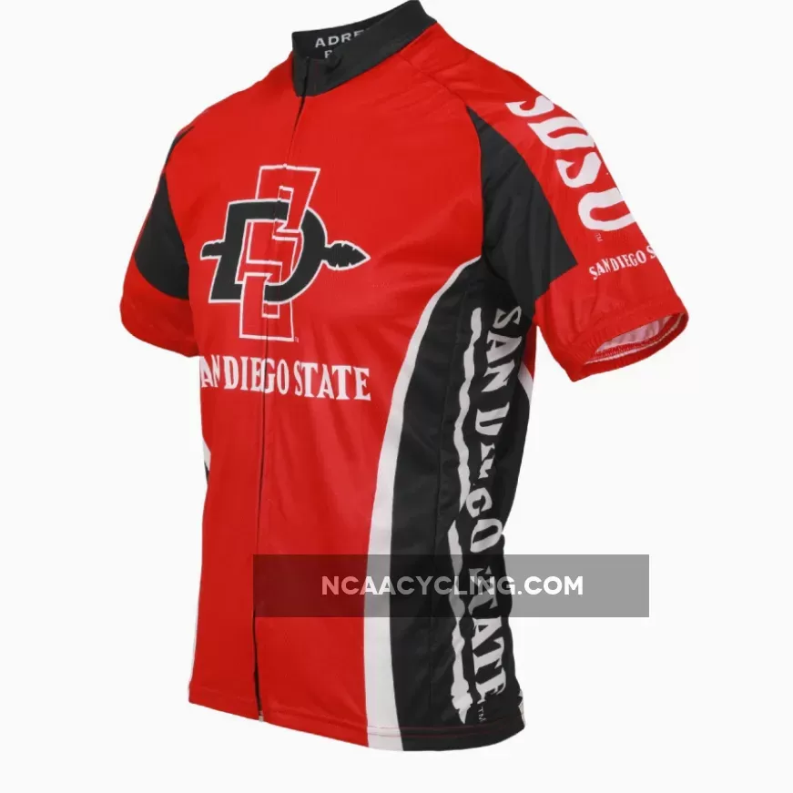 San Diego State University Aztecs Full zip Men's Cycling Jersey, University Cycling Jerseys