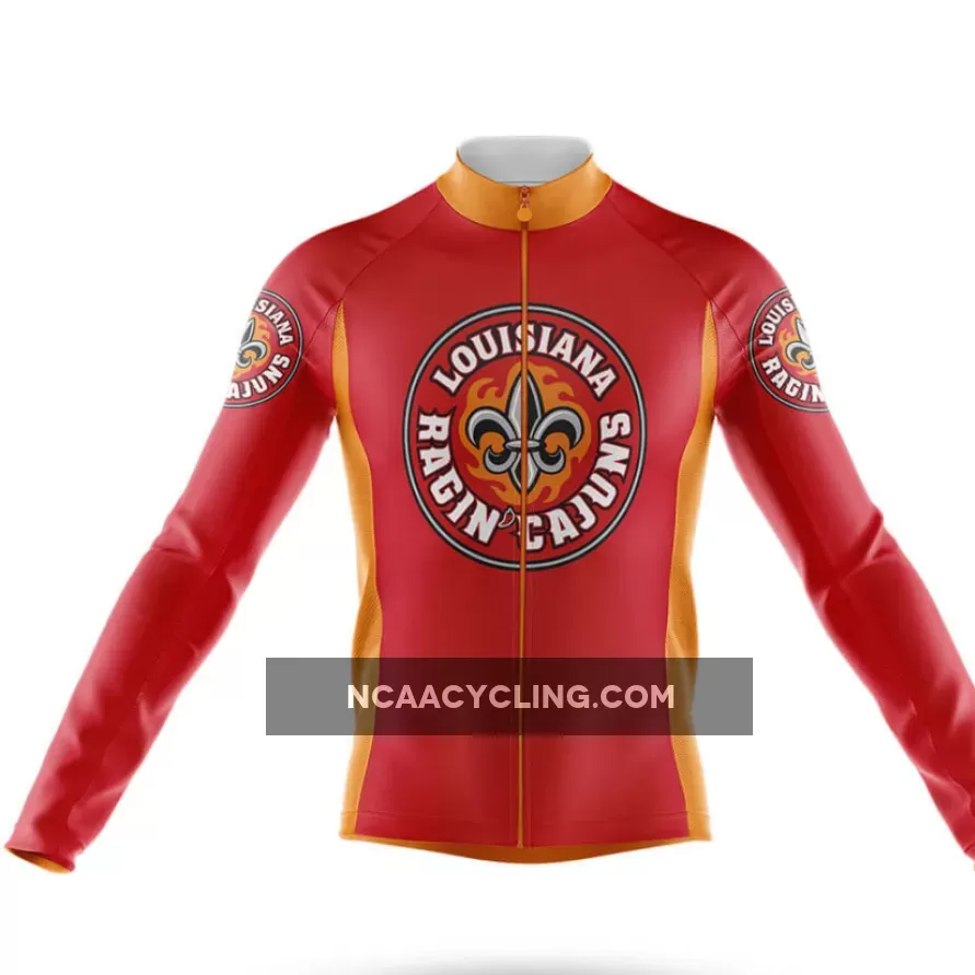 Ragin Cajuns Long Sleeve Cycling Jersey Only Brand New