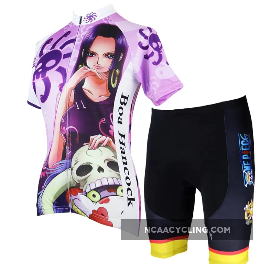 ONE PIECE Series Boa Hancock Empress Pirates Woman's Cycling Suit Jersey Team Jacket T-shirt Summer Spring Autumn Clothes Sportswear Anime NO.148