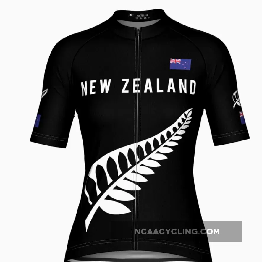 Women's New Zealand Silver Fern Cycling Jersey, New Zealand Jersey