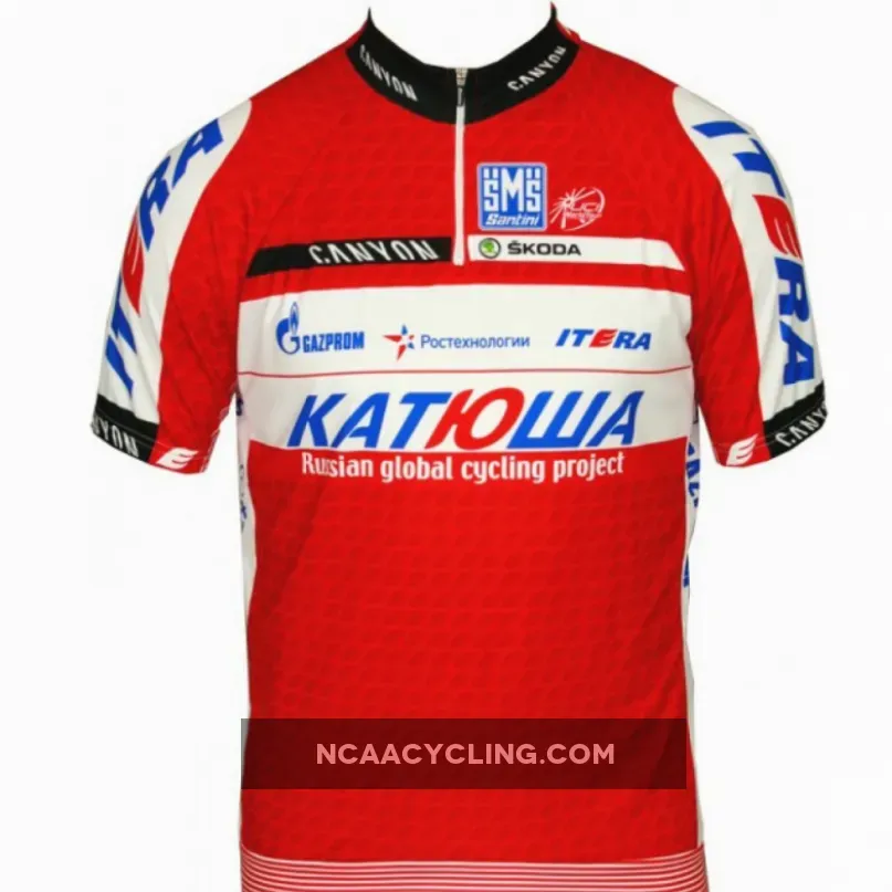 Katusha 2012 Radsport-Profi-Team - Short Sleeve Jersey