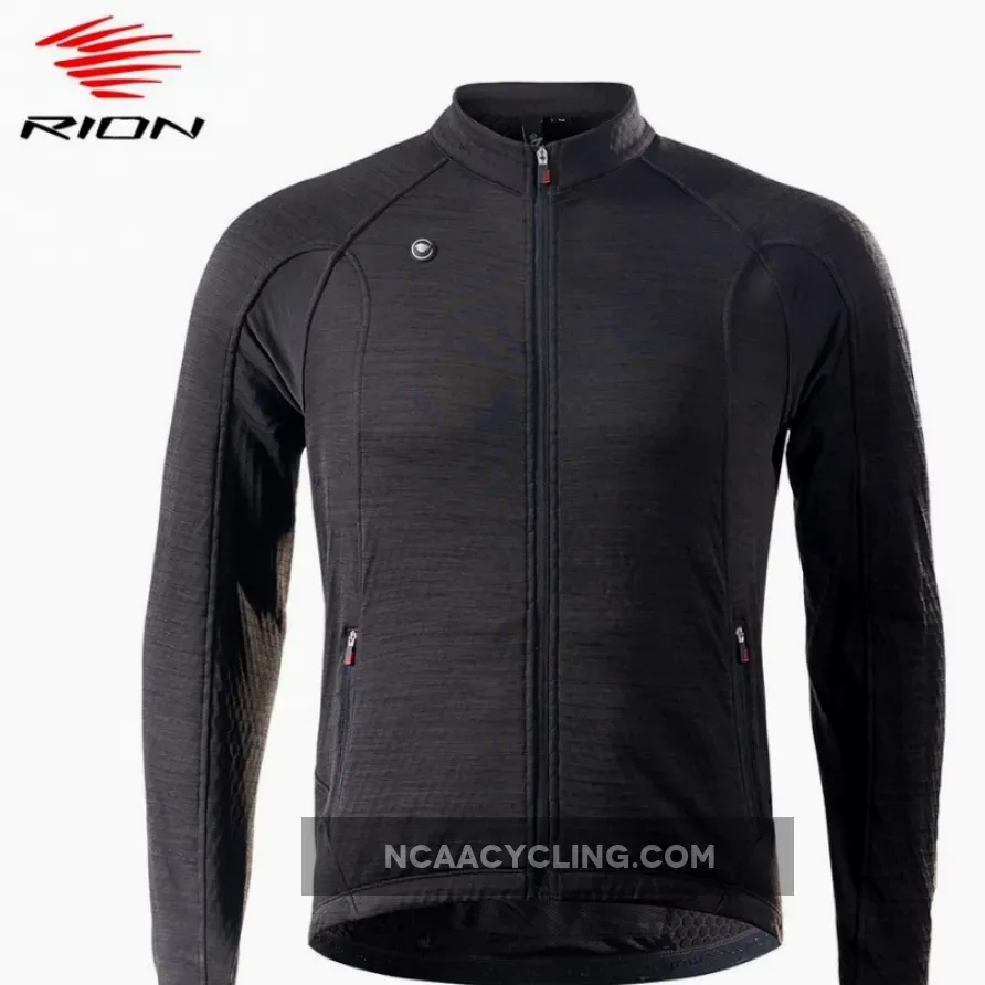MTB jerseys RION Mens Cycling Jersey 2021 Spring Thermal Fleece Long Sleeve Road Bike Jersey MTB Downhill Cycling Clothing maillot ciclismo