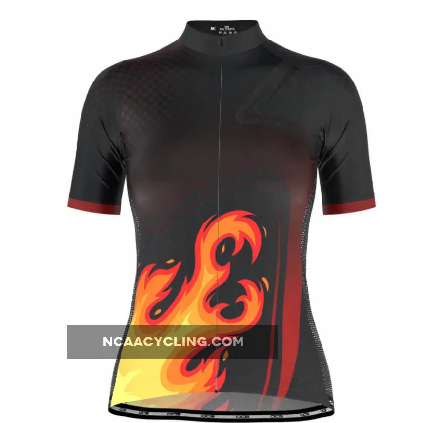 Women's On Fire Short Sleeve Cycling Jersey Brand New