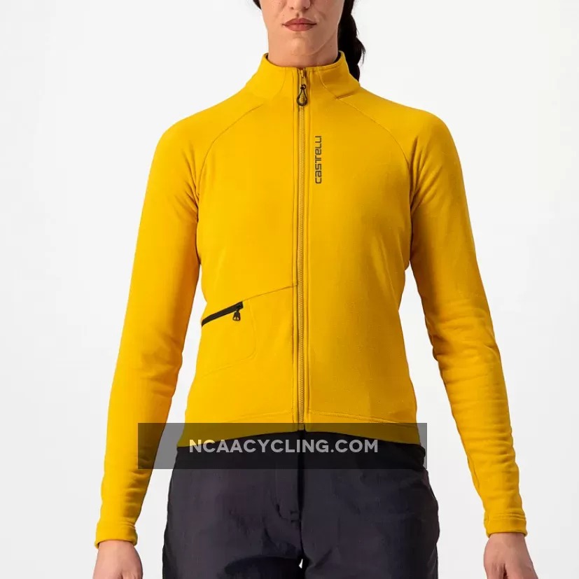 Castelli Unlimited Trail woman long sleeves jersey - Yellow