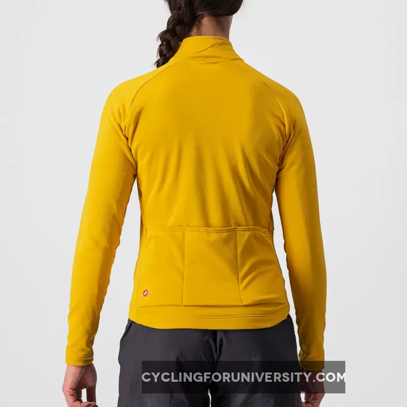 Castelli Unlimited Trail woman long sleeves jersey - Yellow