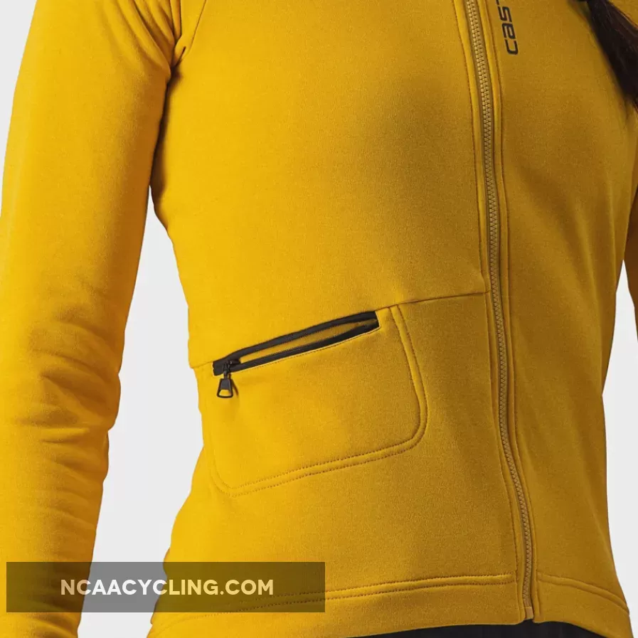 Castelli Unlimited Trail woman long sleeves jersey - Yellow