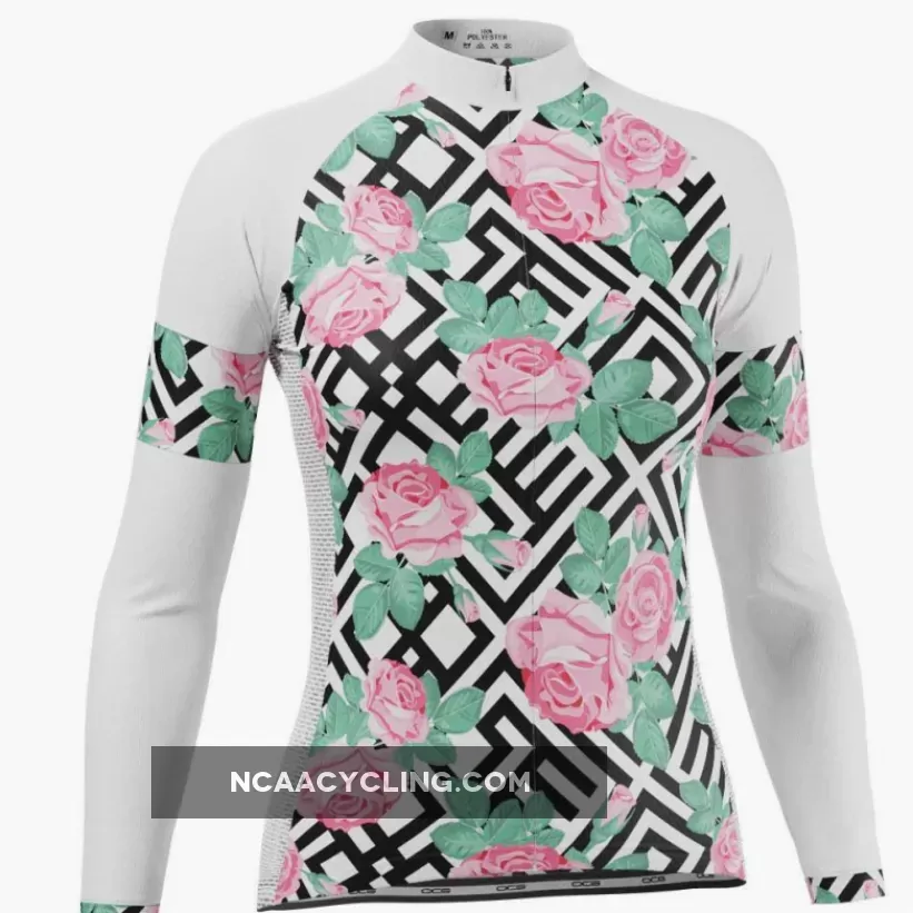 Women's Floral Maze Long Sleeve Cycling Jersey Online