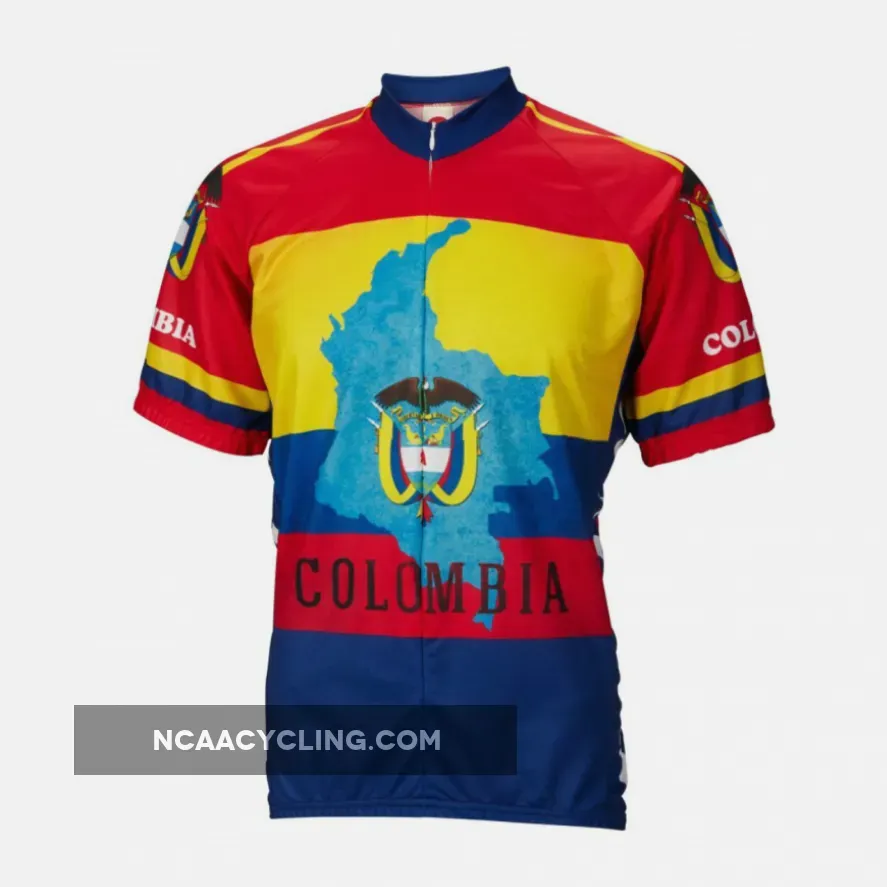 Columbia country pride Short sleeve 16' zip men's cycling jersey Columbia Pride
