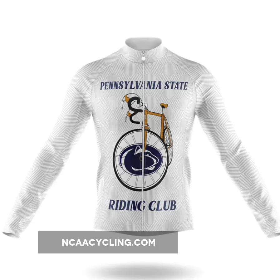 Classic Pennsylvania State Uni Long Sleeve Cycling Jersey Only
