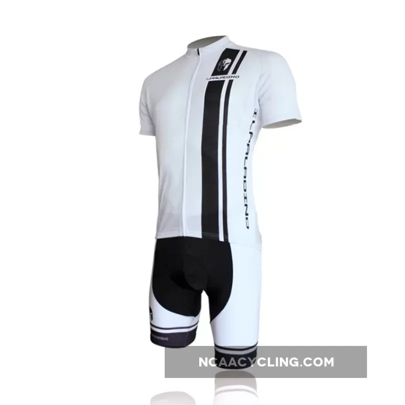 ILPALADINO Man's Short-sleeve Cycling Jersey/ Suit Team Jacket T-shirt Summer Suit Spring Autumn Clothes Sportswear White Shirt Black Strip NO.010