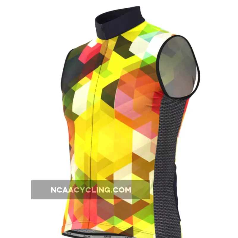 Men's Mosaic Sleeveless Cycling Jersey Mens Sleeveless Cycling Jersey