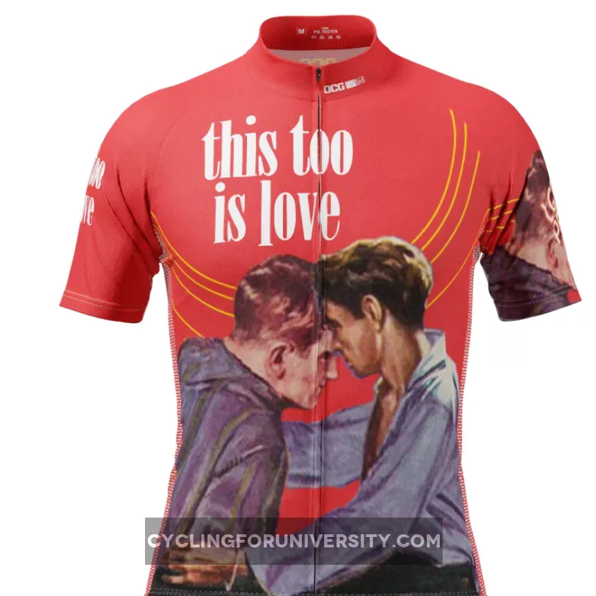 Men's This Too Is Love LGBT Short Sleeve Cycling Jersey
