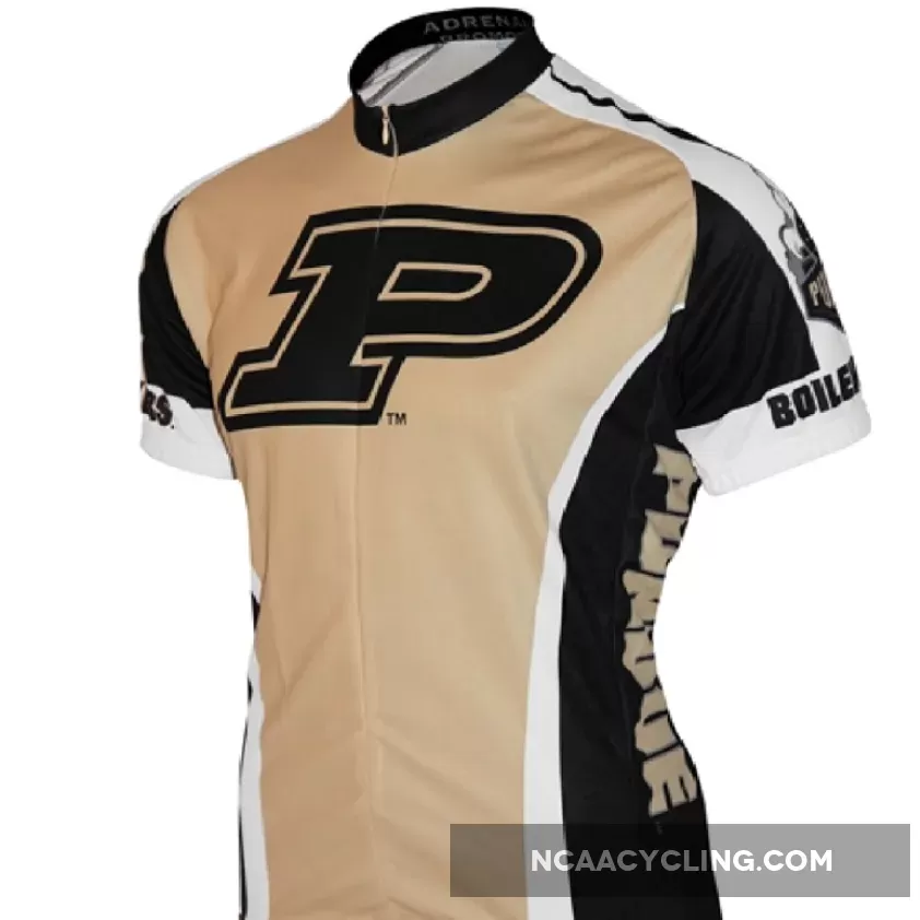 Purdue University Boilermakers 3/4 zip Men's Short Sleeve Cycling Jersey #Purdue Cycling Jersey PURDUE-MED