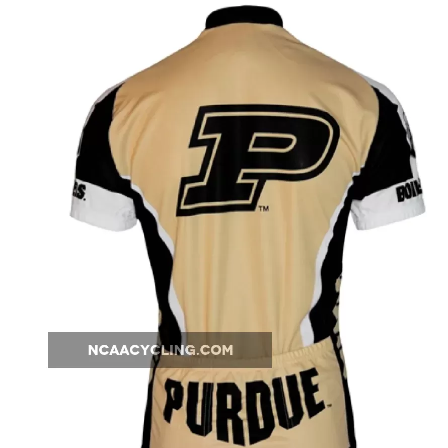Purdue University Boilermakers 3/4 zip Men's Short Sleeve Cycling Jersey #Purdue Cycling Jersey PURDUE-MED