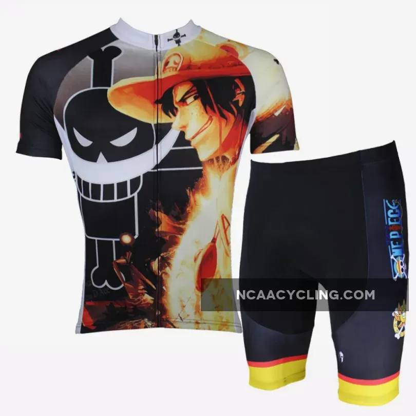 ONE PIECE Series Men's Short-sleeve Cycling Suit T-shirt Summer Ace/Luffy/Zoro/Chopper/Brook/Usopp/Sanji/Franky