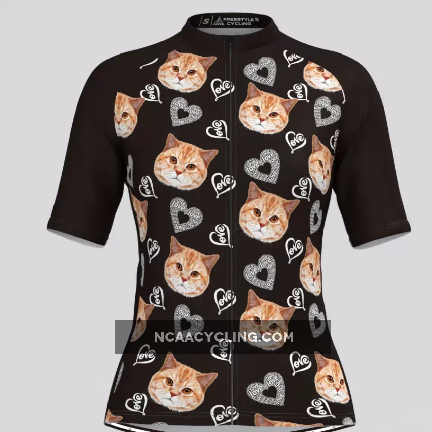 Custom Cat Face V4 Women's Jersey-Black New Releases