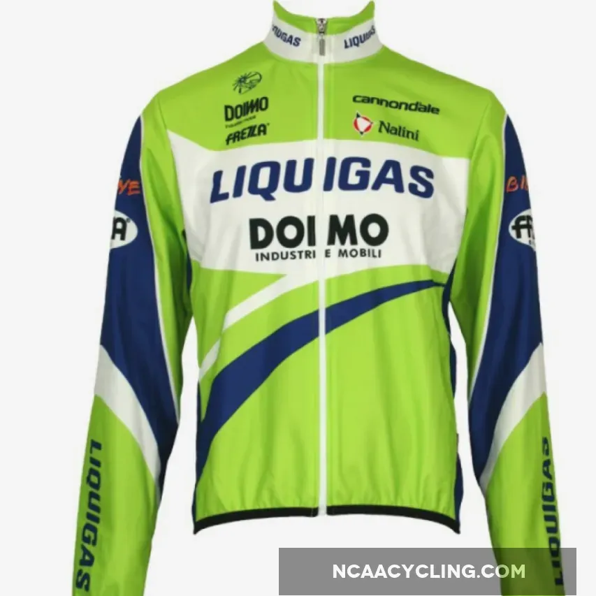 Liquigas 2010 Radsport-Profi-Team Winter Fleece Long Sleeve Jersey