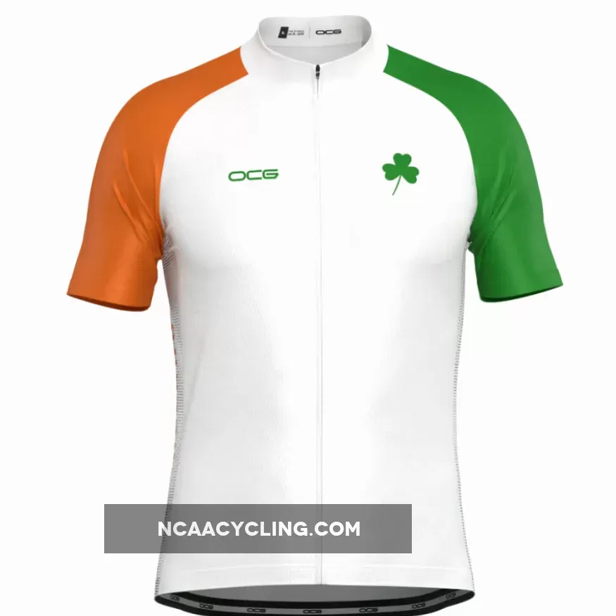 Men's Lucky To Be Irish Ireland Shamrock Cycling Jersey #Shamrock Jersey