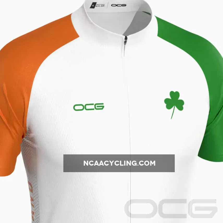 Men's Lucky To Be Irish Ireland Shamrock Cycling Jersey #Shamrock Jersey