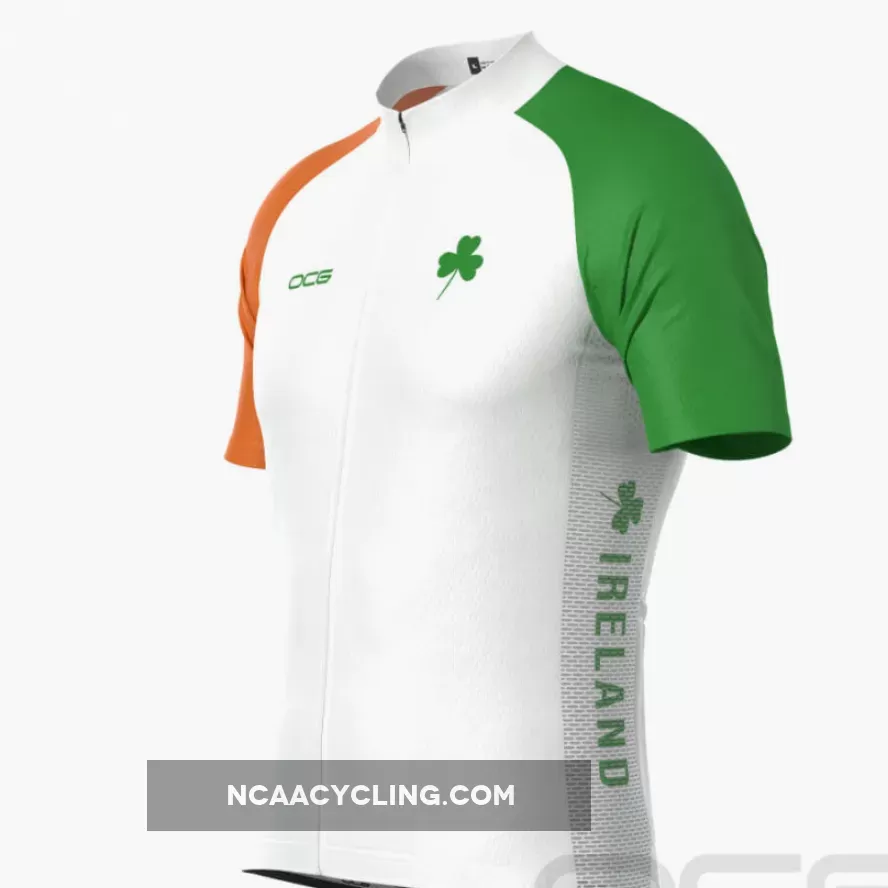 Men's Lucky To Be Irish Ireland Shamrock Cycling Jersey #Shamrock Jersey
