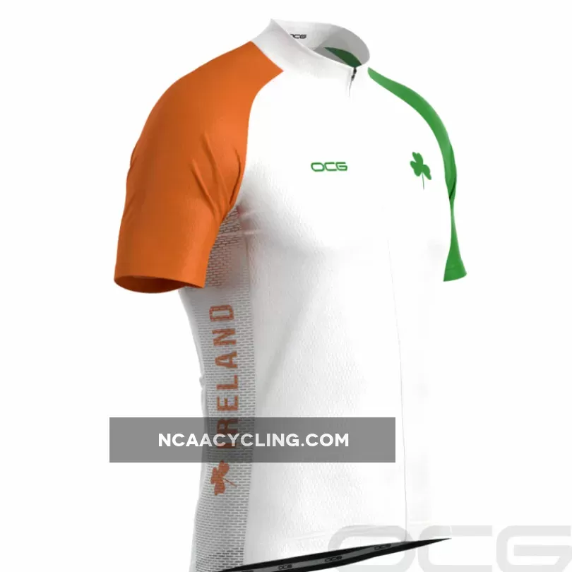 Men's Lucky To Be Irish Ireland Shamrock Cycling Jersey #Shamrock Jersey