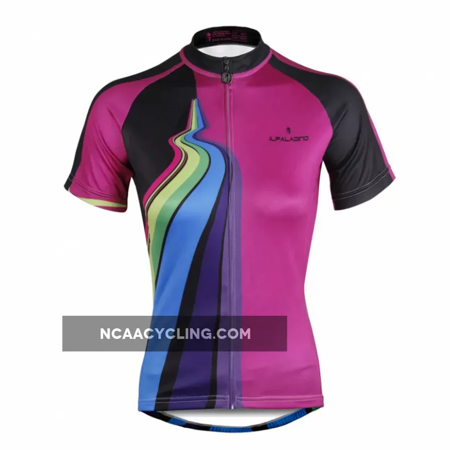 ILPALADINO Purple Women's Cycling Jersey High-quality Bike Shirt Cycling Girl Clothes Apparel Outdoor Sports Gear Leisure Biking T-shirt NO.749