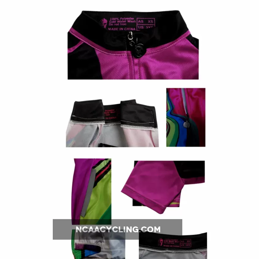 ILPALADINO Purple Women's Cycling Jersey High-quality Bike Shirt Cycling Girl Clothes Apparel Outdoor Sports Gear Leisure Biking T-shirt NO.749