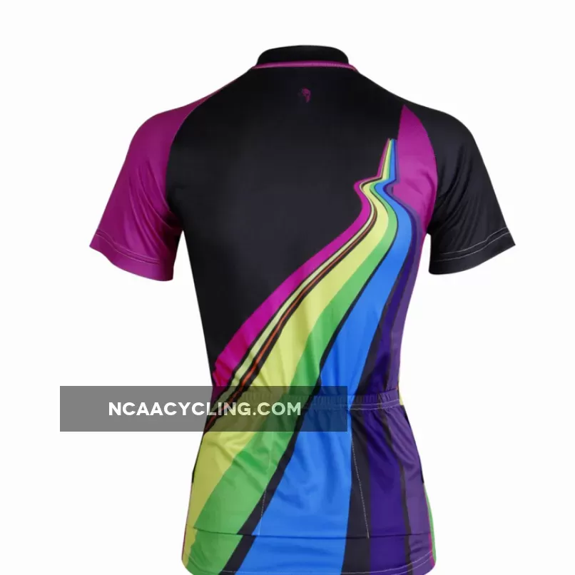 ILPALADINO Purple Women's Cycling Jersey High-quality Bike Shirt Cycling Girl Clothes Apparel Outdoor Sports Gear Leisure Biking T-shirt NO.749