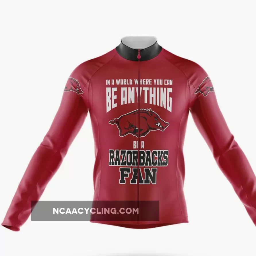 Razorbacks Fan Long Sleeve Cycling Jersey Only To Buy