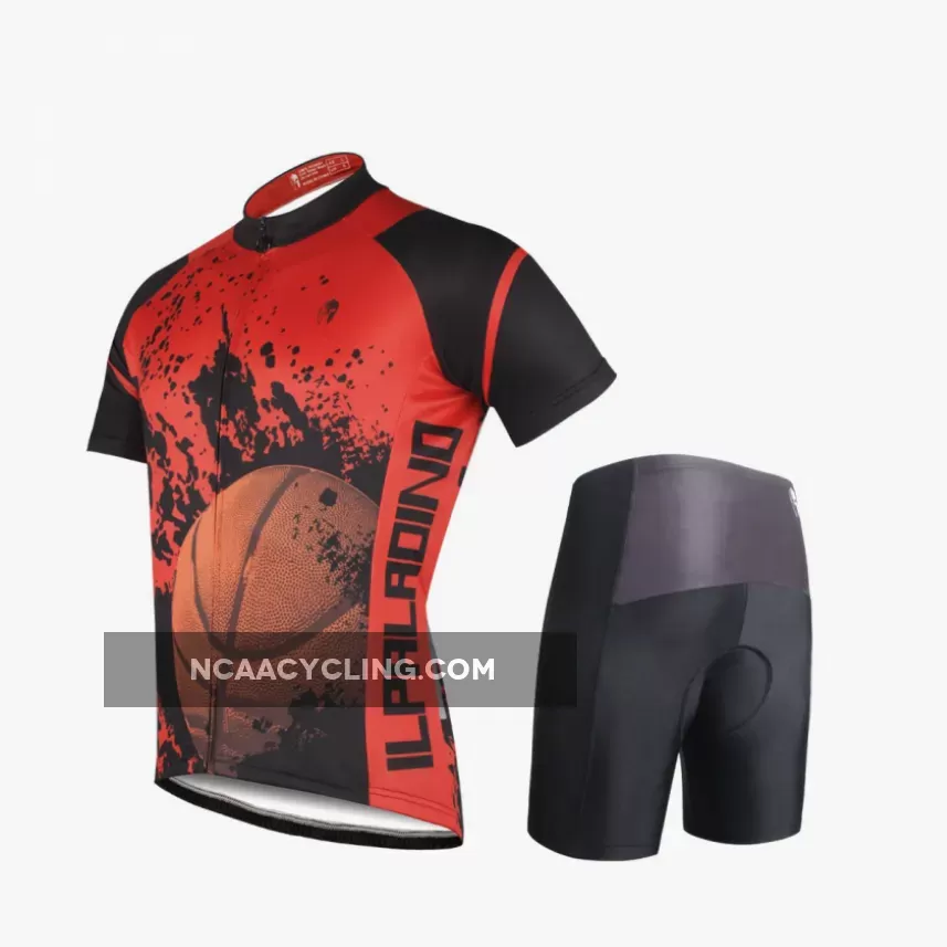 Ilpaladino Baketball Fan Sport Breathable Black&Red Jersey Men's Short-Sleeve Shirts Summer Quick Dry Wear Apparel Outdoor Sports Gear Leisure Biking T-shirt NO.691
