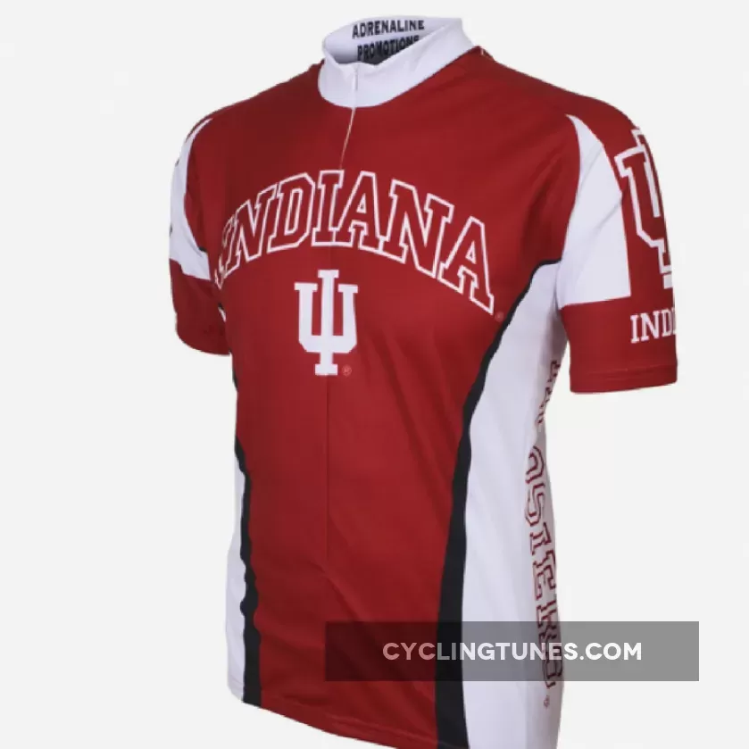 Adrenaline Promo Indiana University Hoosiers College 3/4 zip Men's Cycling Jersey