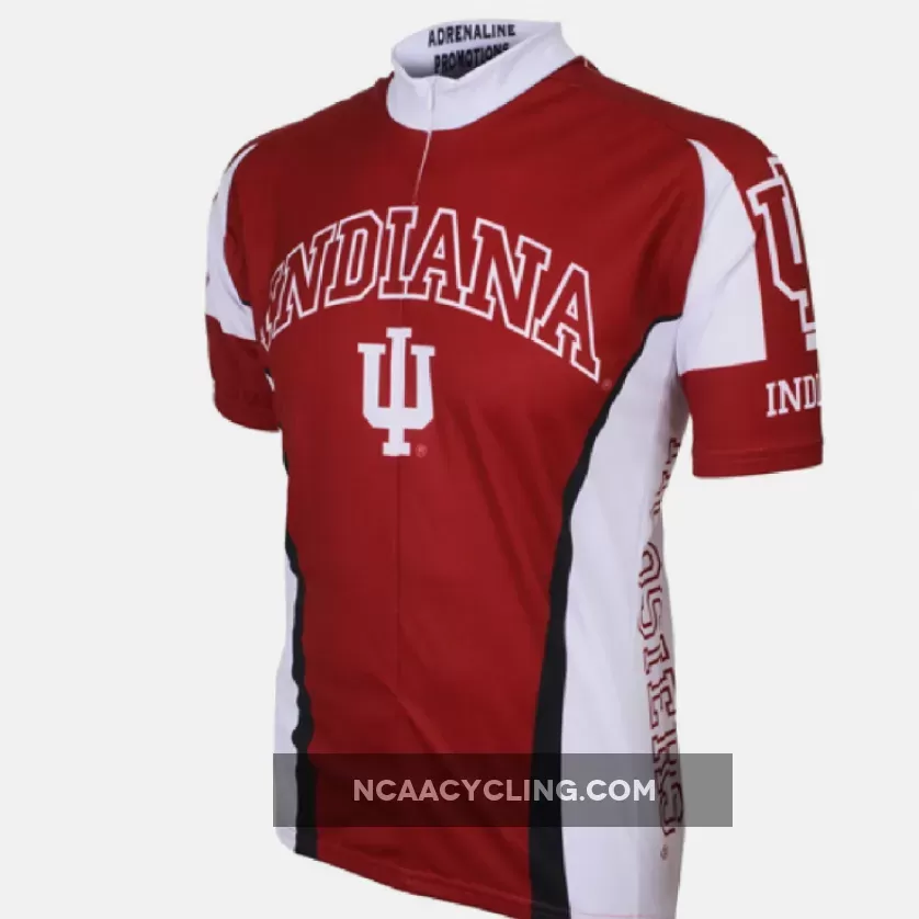 Adrenaline Promo Indiana University Hoosiers College 3/4 zip Men's Cycling Jersey