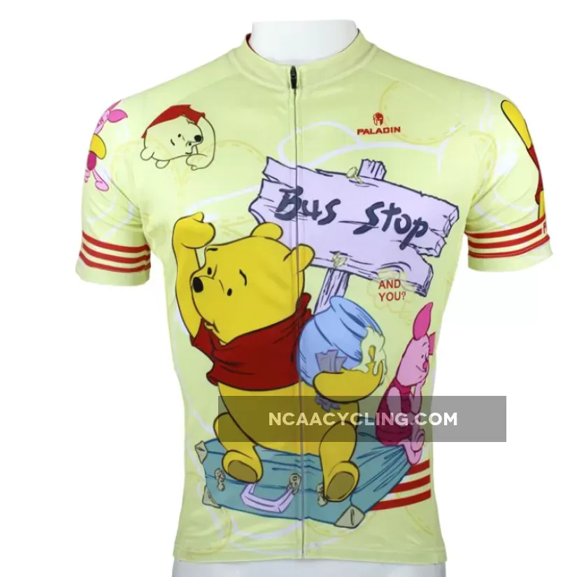Winnie the Pooh Man's Summer Short/long-sleeve Cycling Jersey T-shirt NO.97