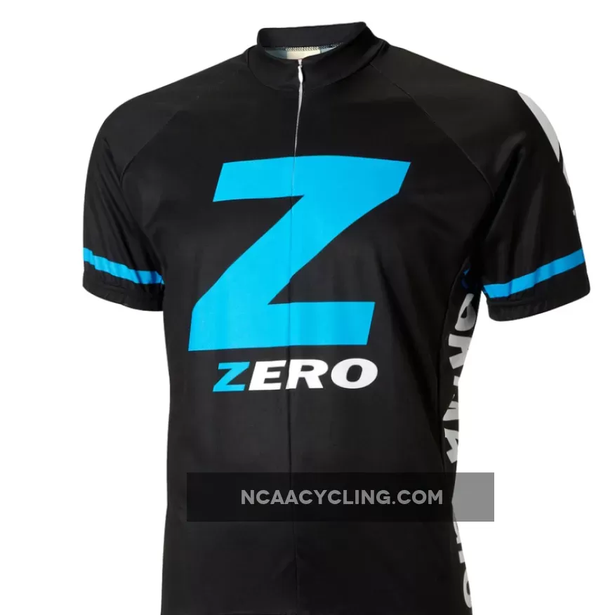 Formaggio Team Zero Black Short sleeve Half zip men's cycling jersey