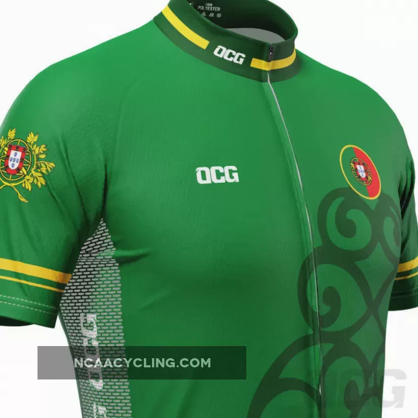Men's Lusitanian Portugal Short Sleeve Cycling Jersey