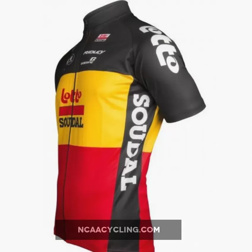2019 LOTTO SOUDAL belgian time trail champ Short Sleeve cycling Jersey bike clothing Cycle apparel Shirt
