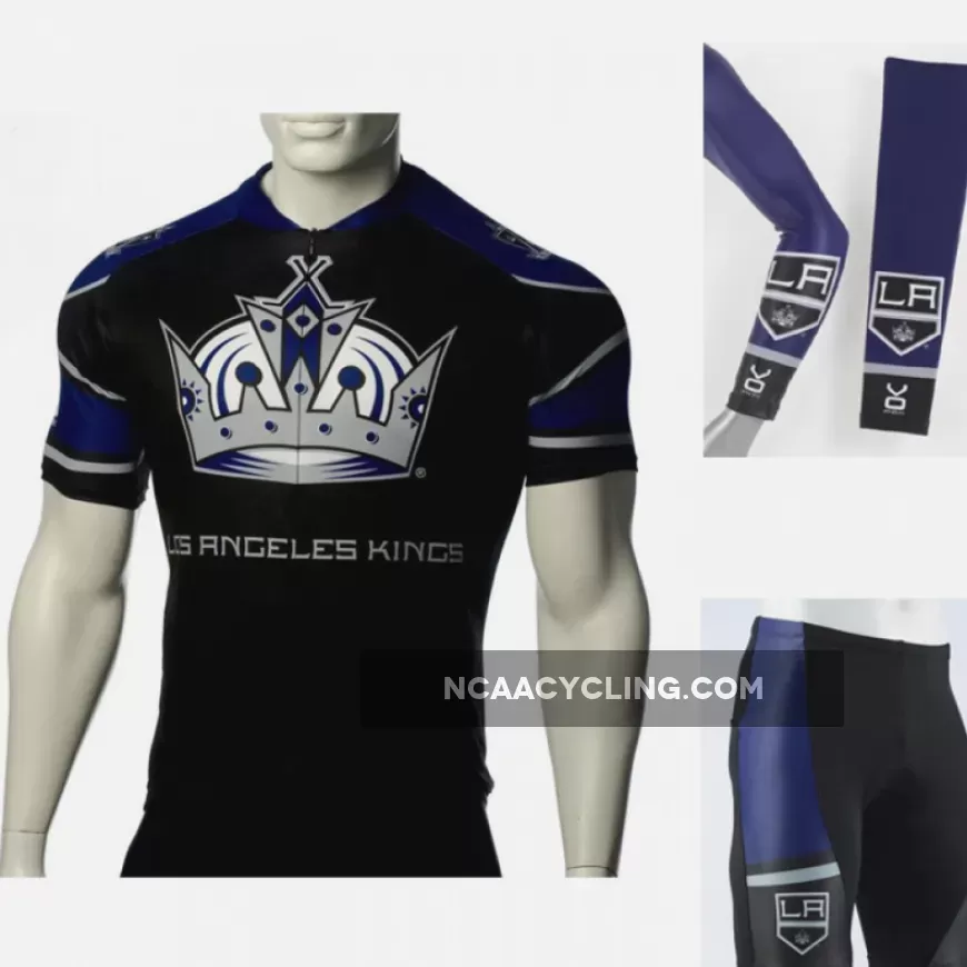 NHL Los Angeles Kings Cycling Jersey Bib Shorts Arm Warmers