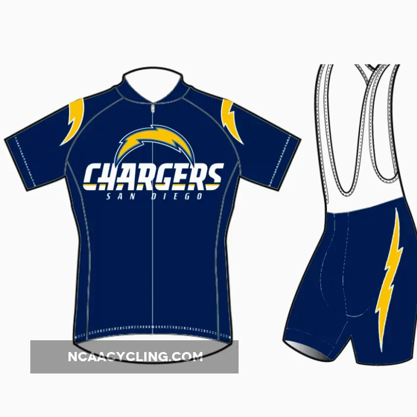 NFL San Diego Los Angeles Chargers Cycling Jerseys Shorts (bibs)