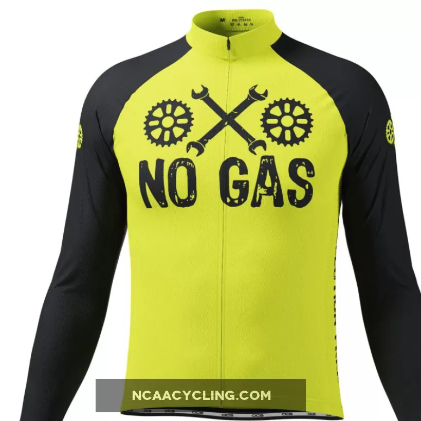 Men's No Gas Pollution Free Long Sleeve Cycling Jersey