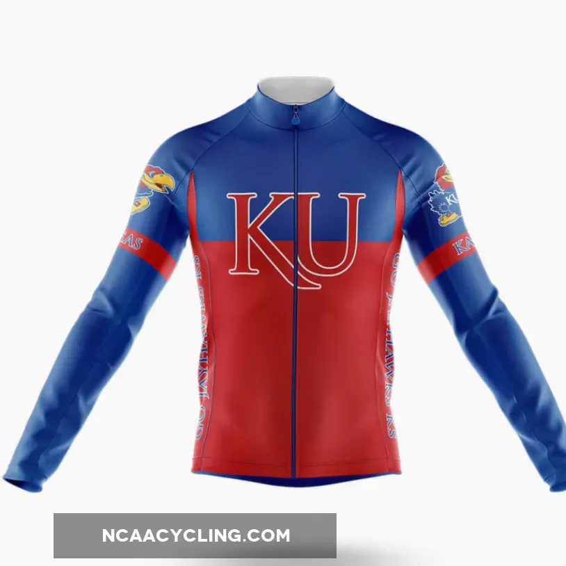 University of Kansas V2 Cycling Kit - Long Sleeve Jersey