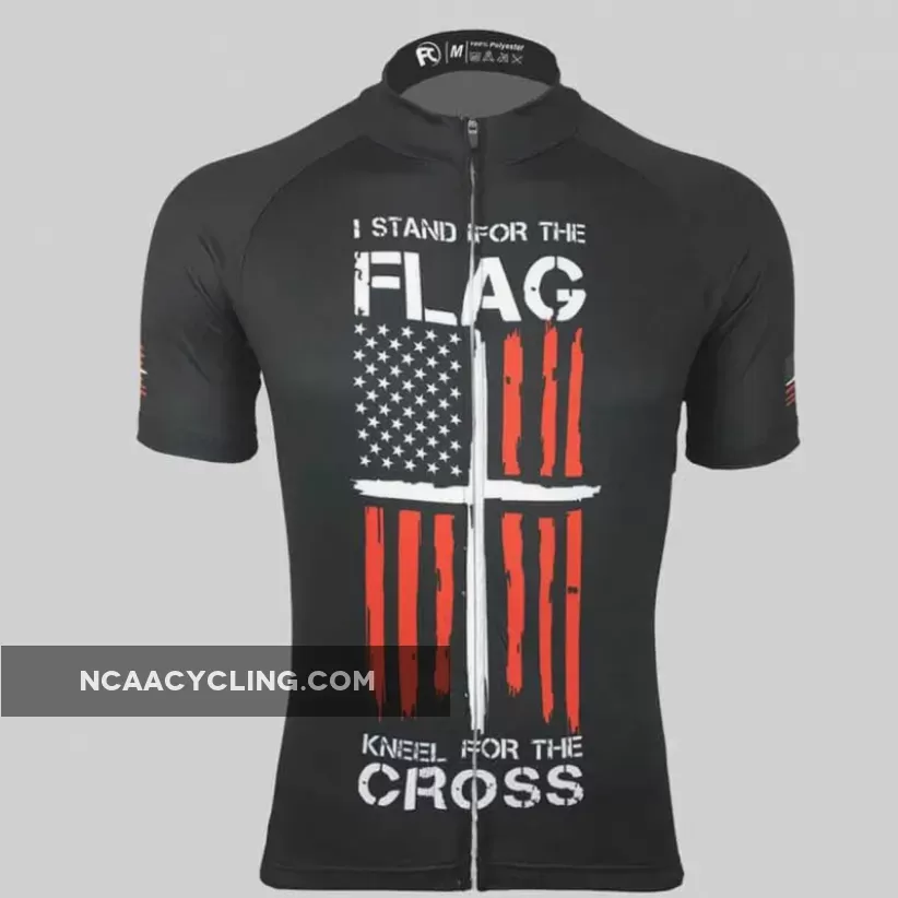 Kneel For The Cross Red Flag Cycling Jersey To Buy