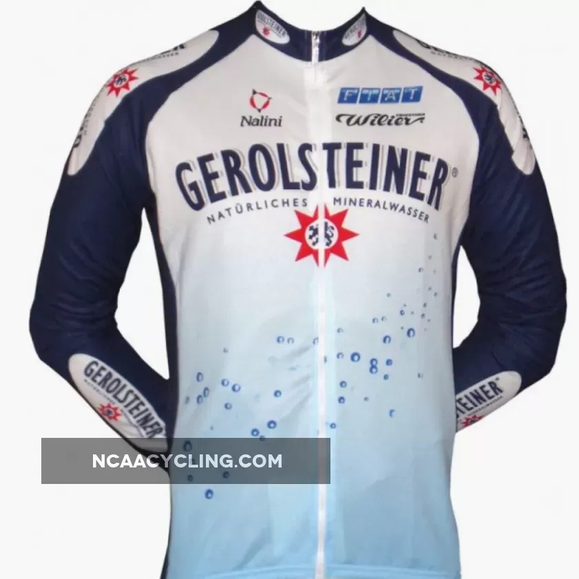 Gerolsteiner 2003 Radsport-Profi-Team-Winter Fleece Long Sleeve Jersey