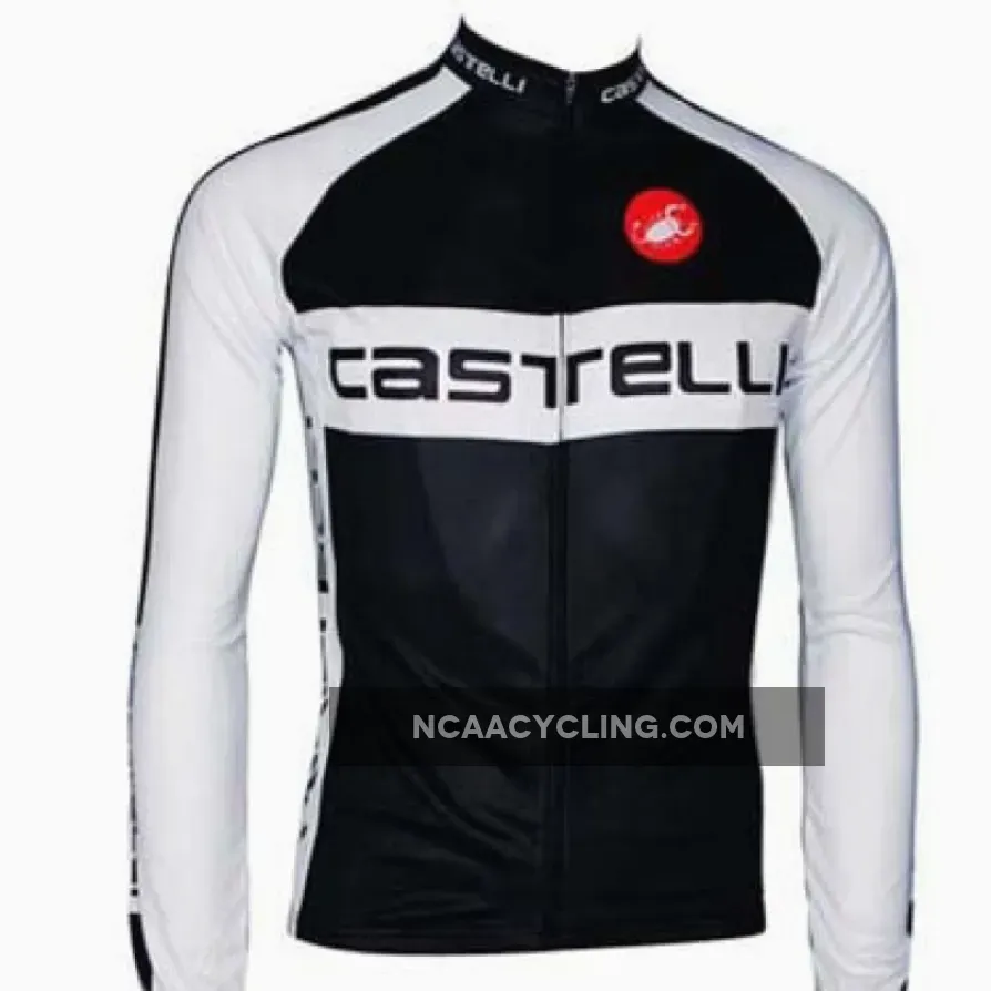 CASTELLI BLACK/WHITE Long Sleeve Jersey Online