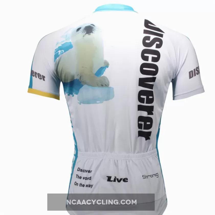Ilpaladino Snow Polar Bear Men's Long/Short-sleeve Cycling Bike jersey T-shirt Summer Spring Autumn Road Bike Wear Mountain Bike MTB Clothes Sports Apparel Top NO.299