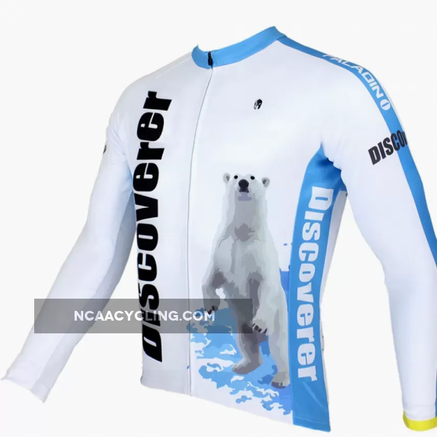 Ilpaladino Snow Polar Bear Men's Long/Short-sleeve Cycling Bike jersey T-shirt Summer Spring Autumn Road Bike Wear Mountain Bike MTB Clothes Sports Apparel Top NO.299