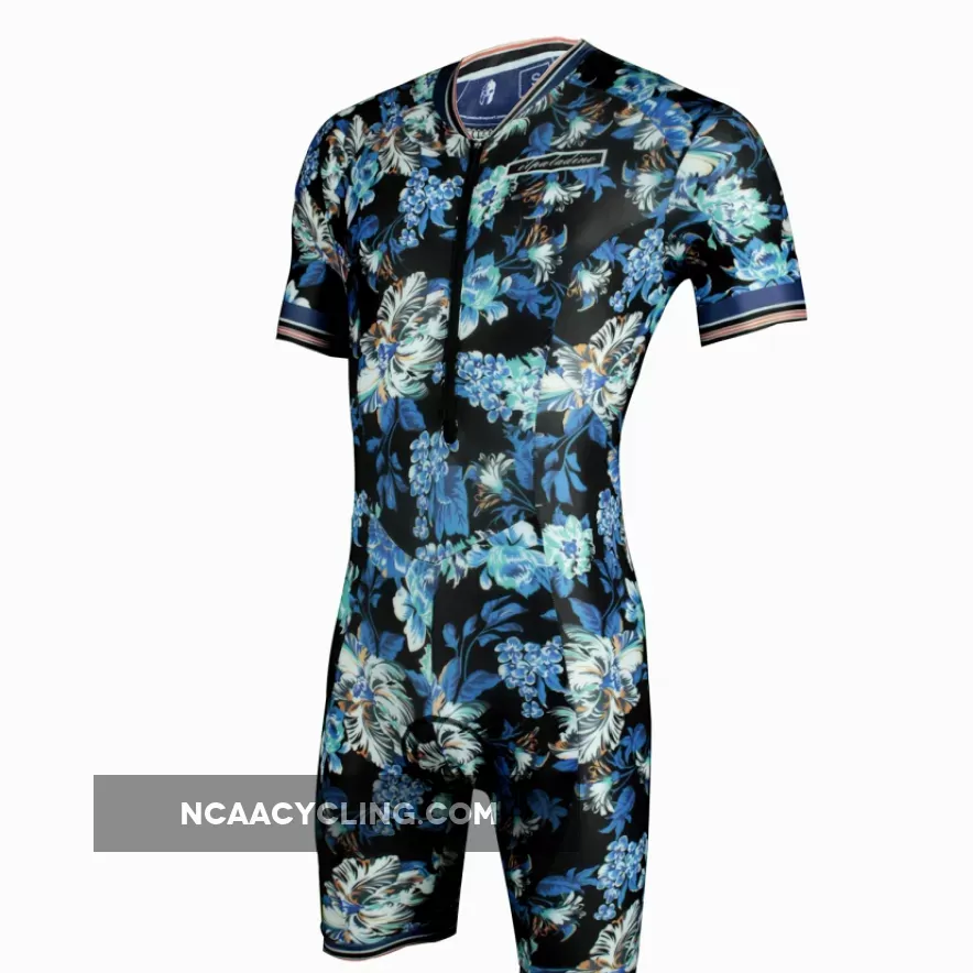 Men's short sleeve cycling jersey Tri Suit Bike Short Top One Piece 1016