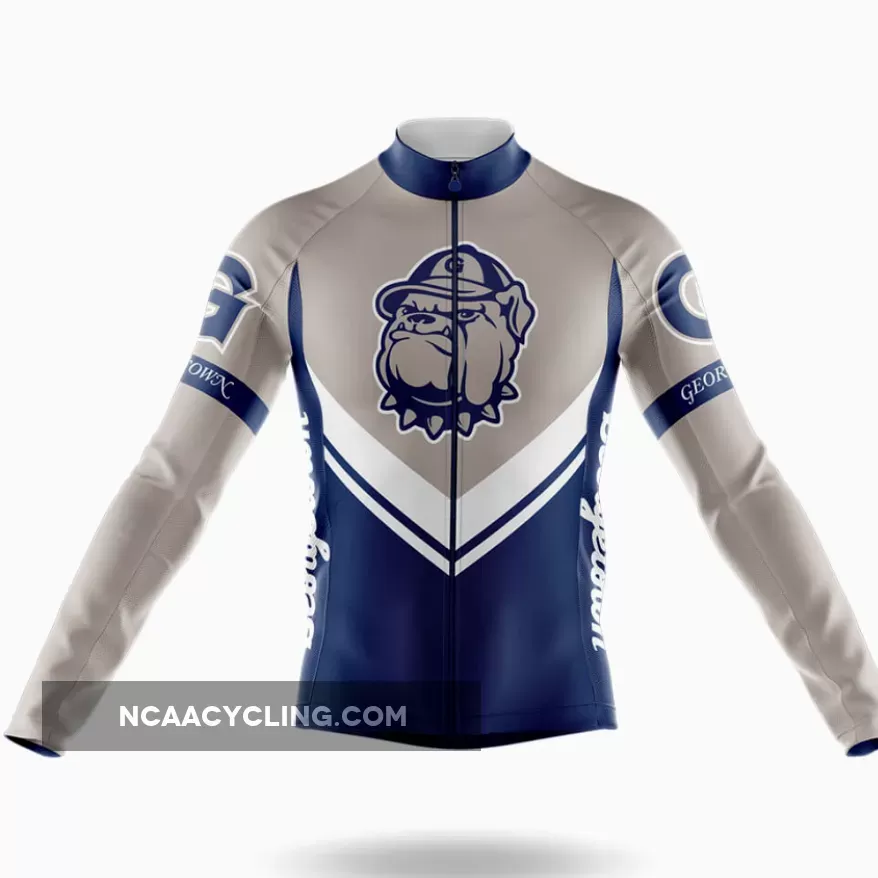 Georgetown University V3 - Men's Cycling Kit - Long Sleeve Jersey / Georgetown Cycling Jersey