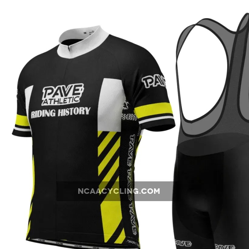 PAVE Athletic Retro Auto Black Short Sleeve Cycling Kit
